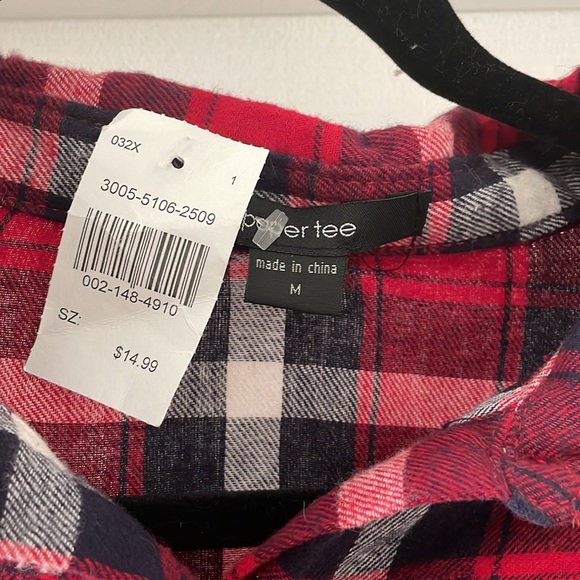 Flannel Button Up Top - Picture 2 of 3